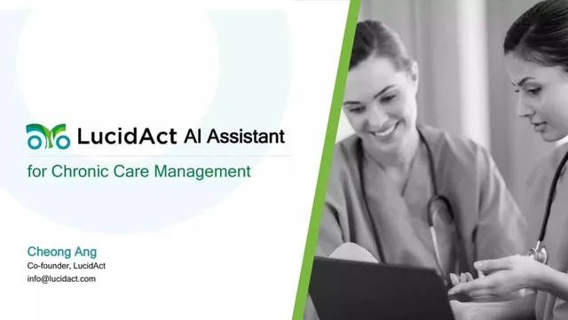 LucidAct Health pitch deck cover