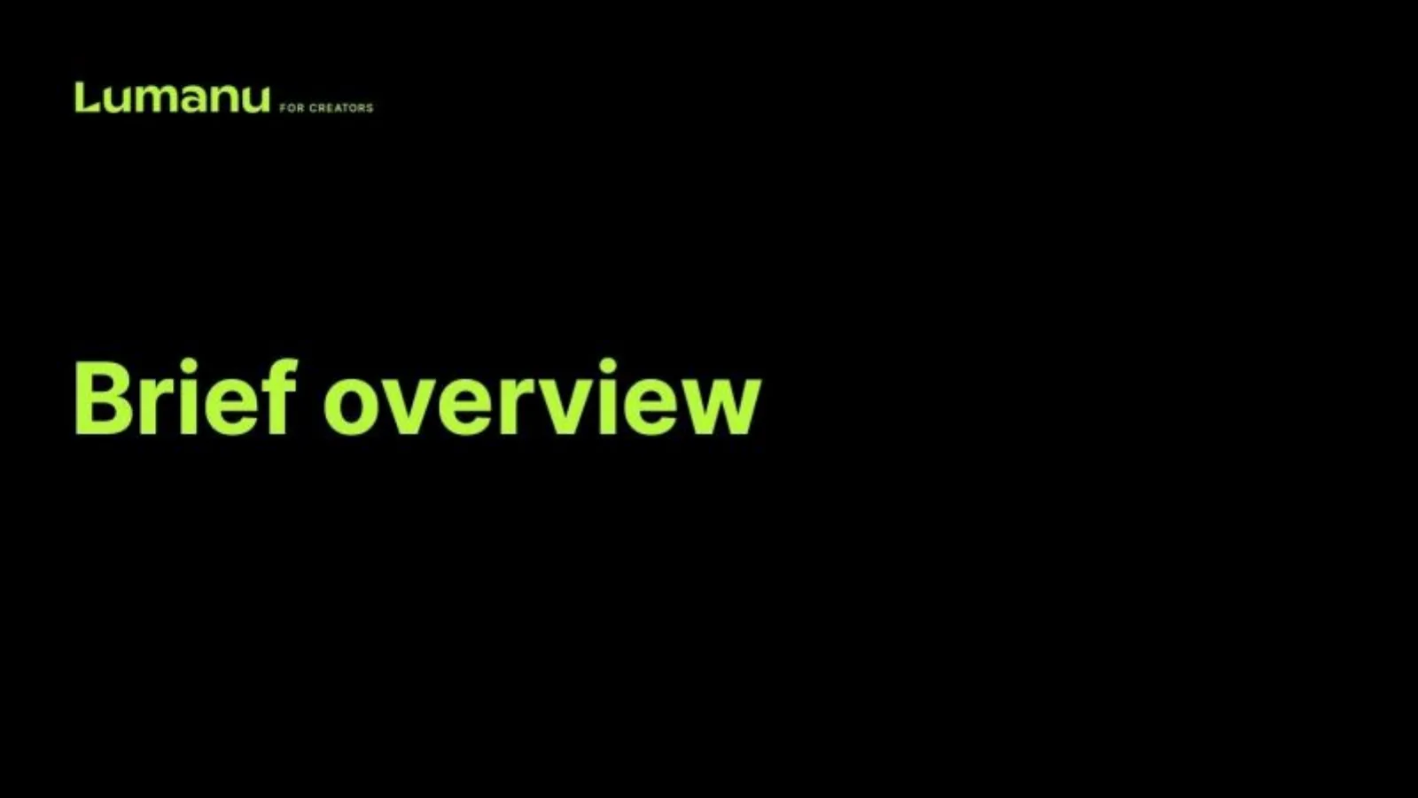 Lumanu pitch deck slide