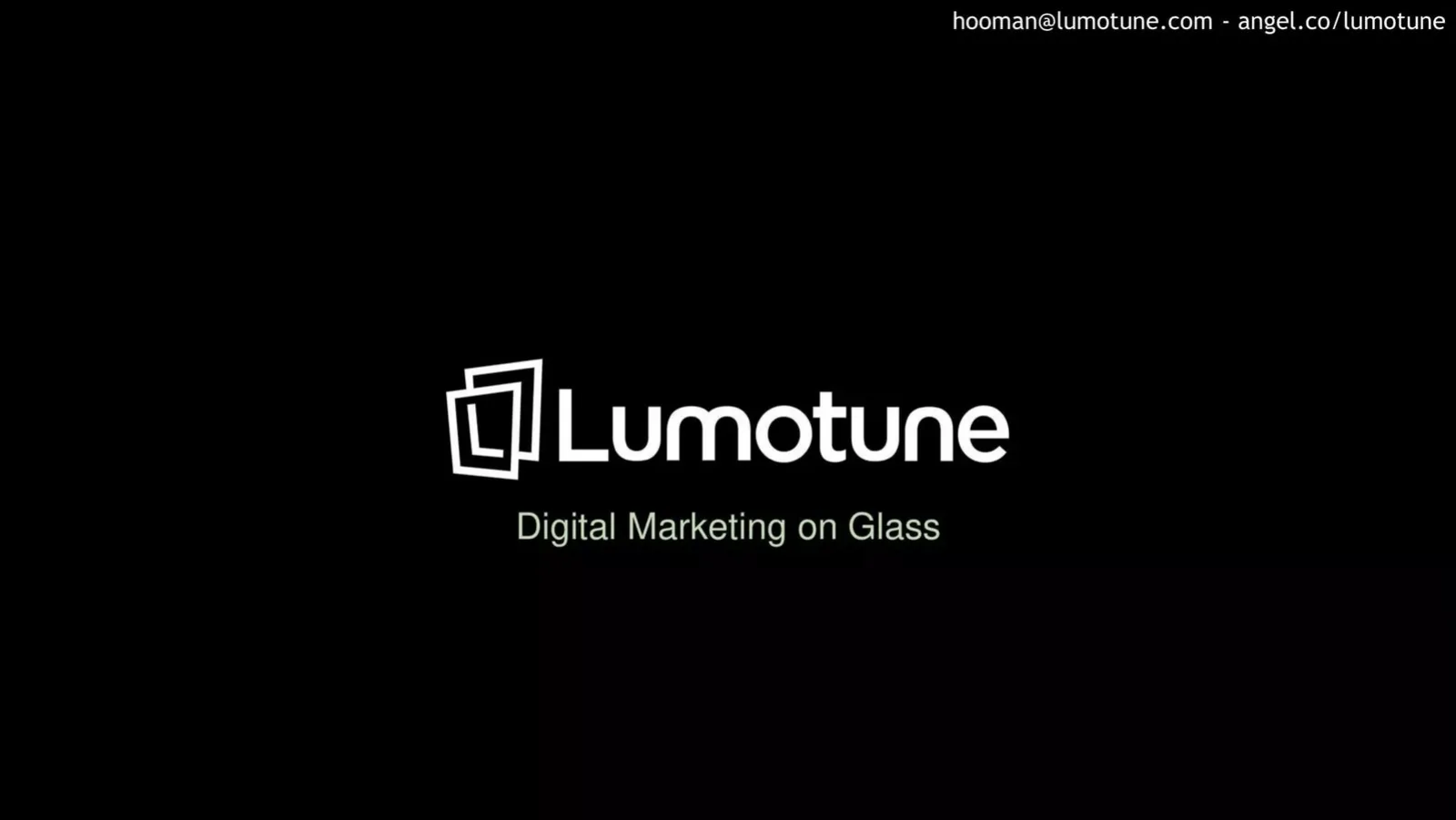 Lumotune pitch deck slide