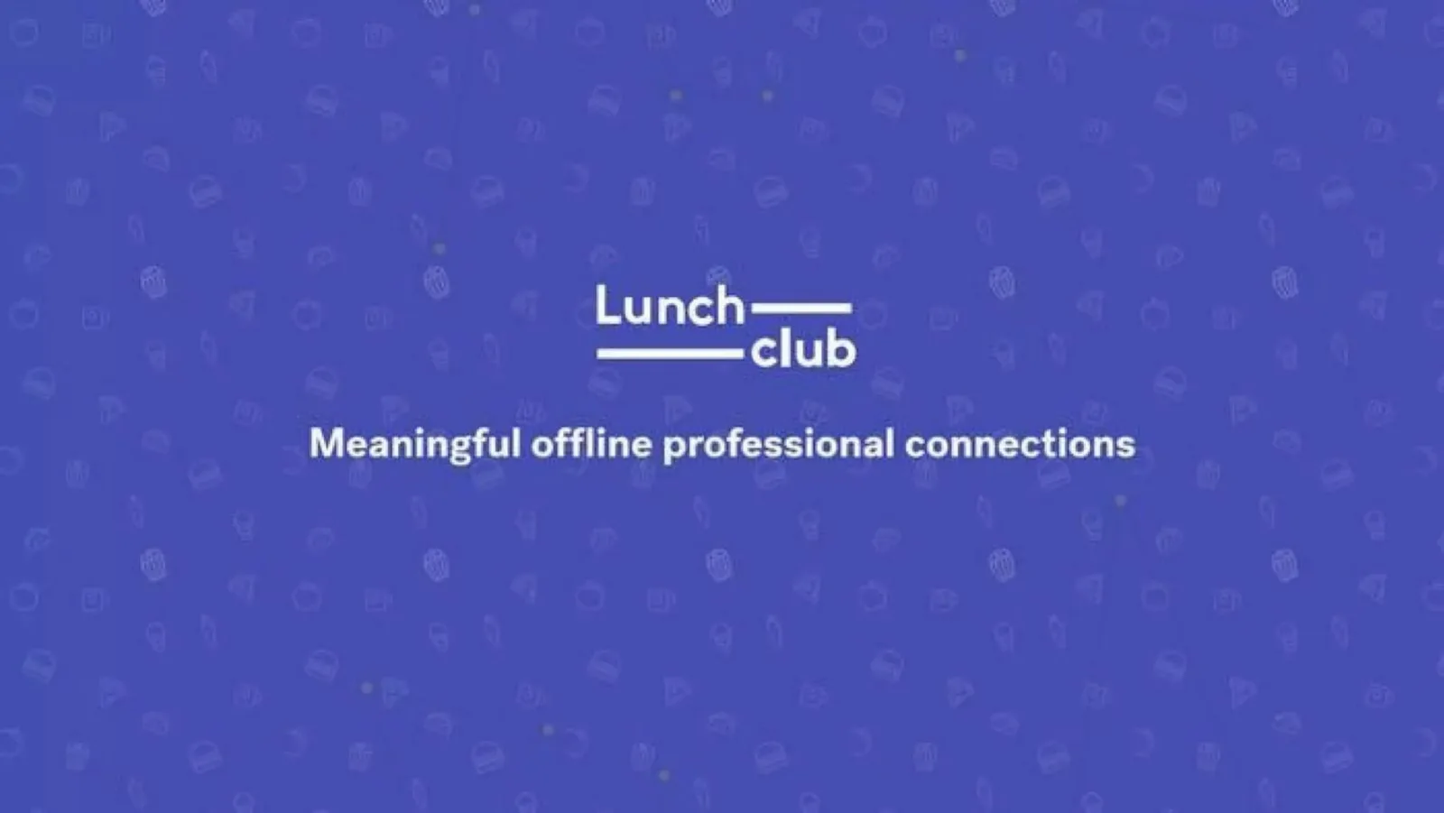 Lunchclub pitch deck slide