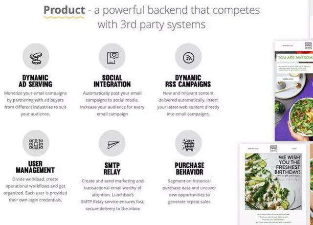 Product / solution slide 5 from Lunchbox