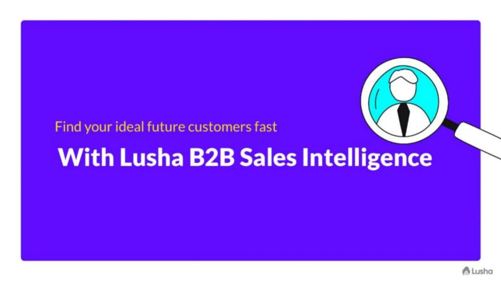 Lusha pitch deck slide