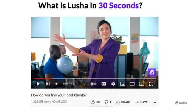 Product / solution slide 5 from Lusha