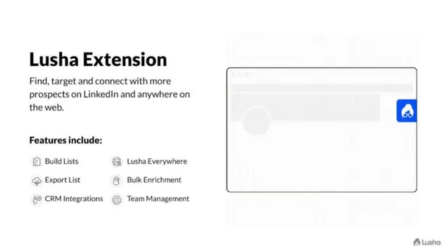 Product / solution slide 6 from Lusha