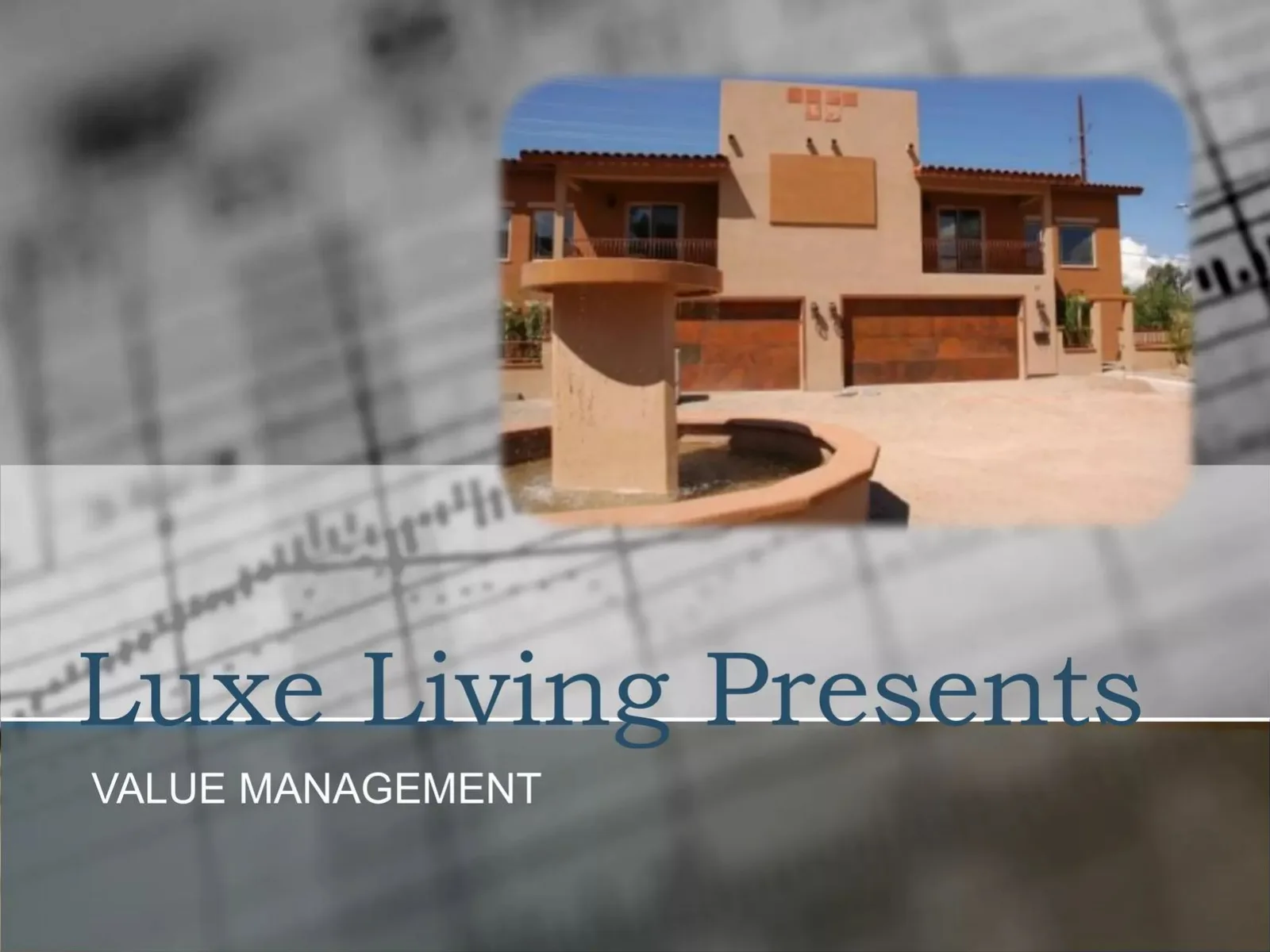 Luxe Living pitch deck slide