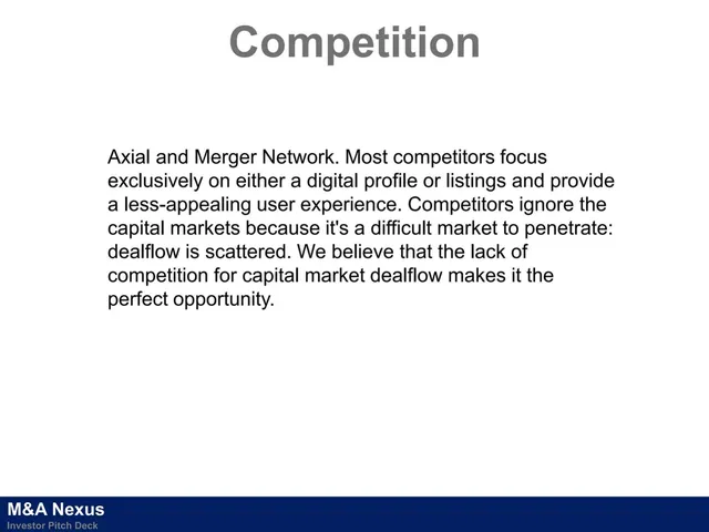 Competitors slide 12 from M&A Nexus