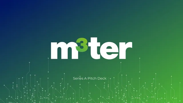 M3ter pitch deck cover
