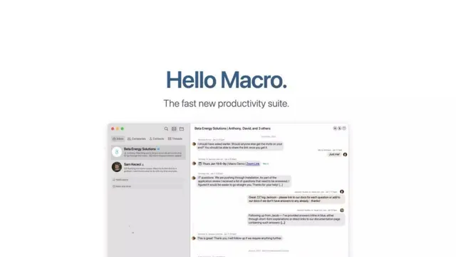 Macro pitch deck cover