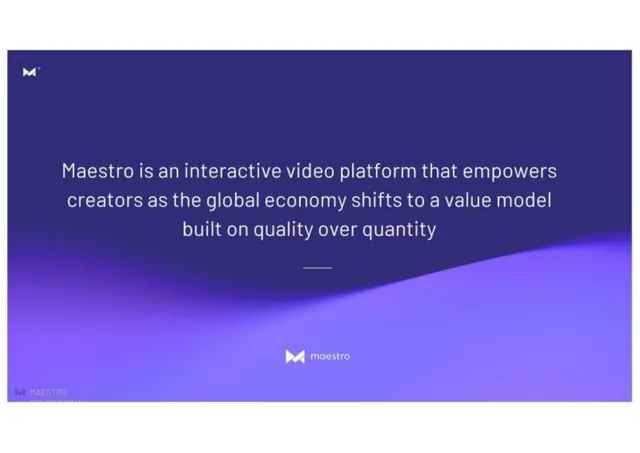 Product / solution slide 3 from Maestro