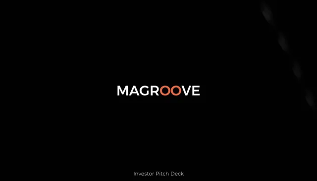 Magroove pitch deck cover