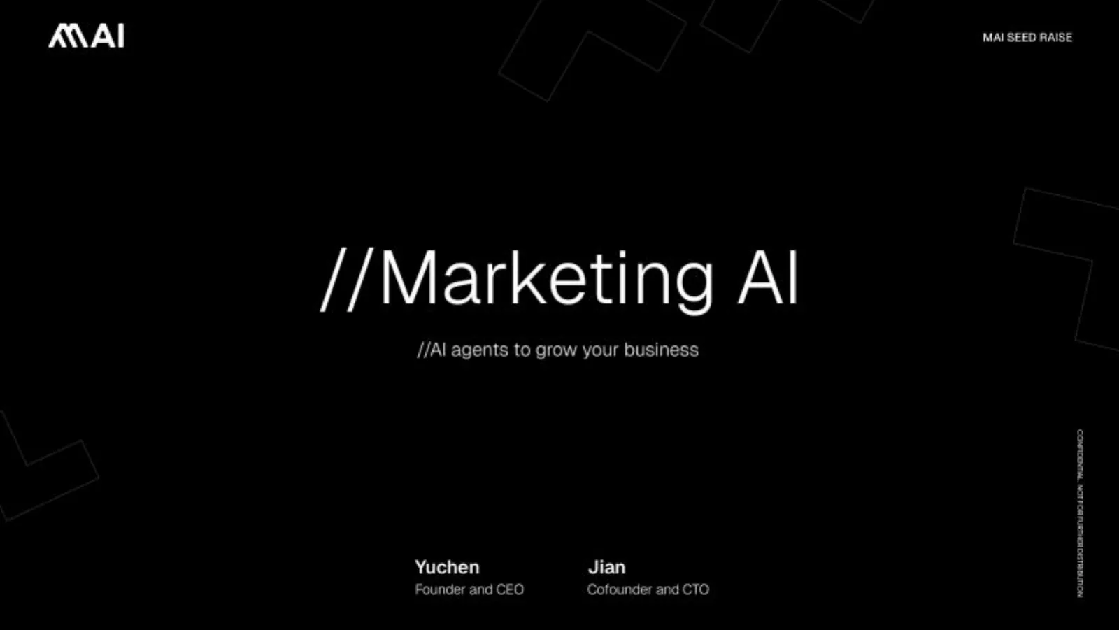 MAI pitch deck slide