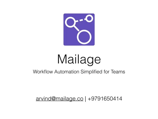 Mailage pitch deck cover