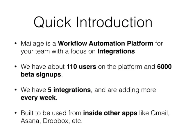 Product / solution slide 2 from Mailage
