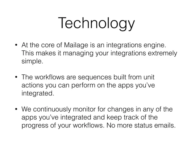 Technology slide 6 from Mailage
