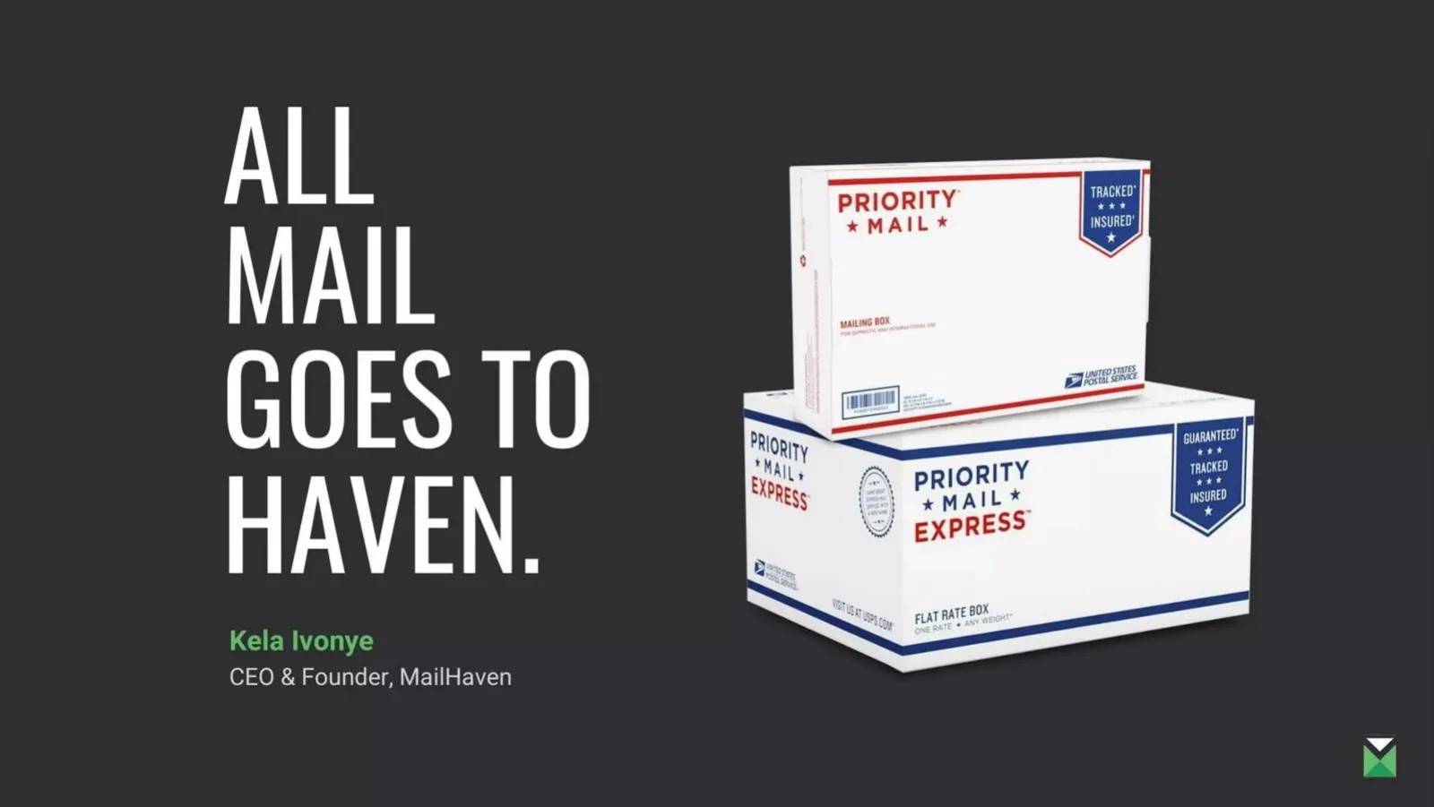 MailHaven pitch deck slide