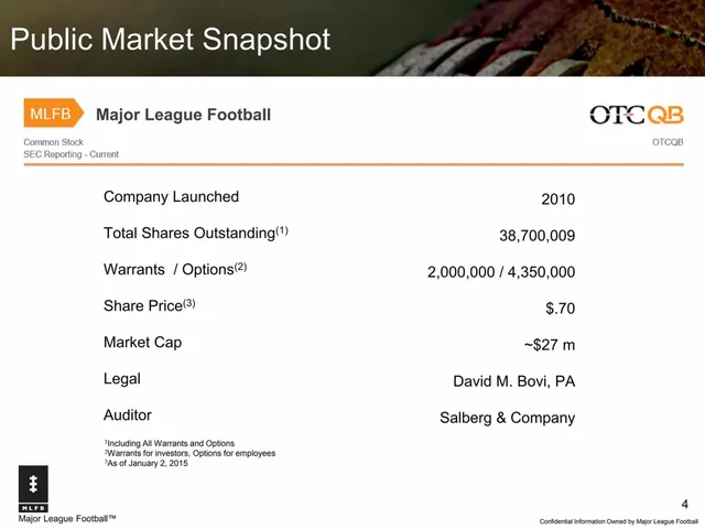 Company overview slide 4 from Major League Football (MLFB)