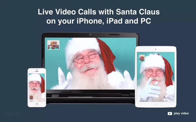 Product / solution slide 3 from Make Believe Labs (Hello Santa)