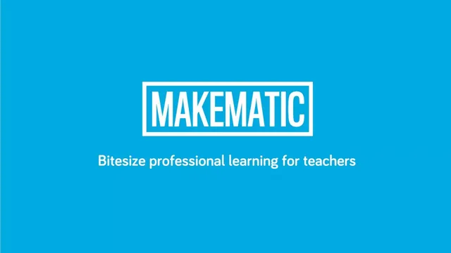 Makematic pitch deck cover