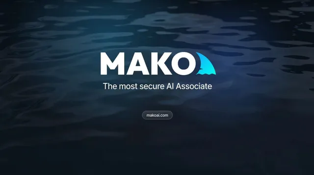 Mako AI pitch deck cover