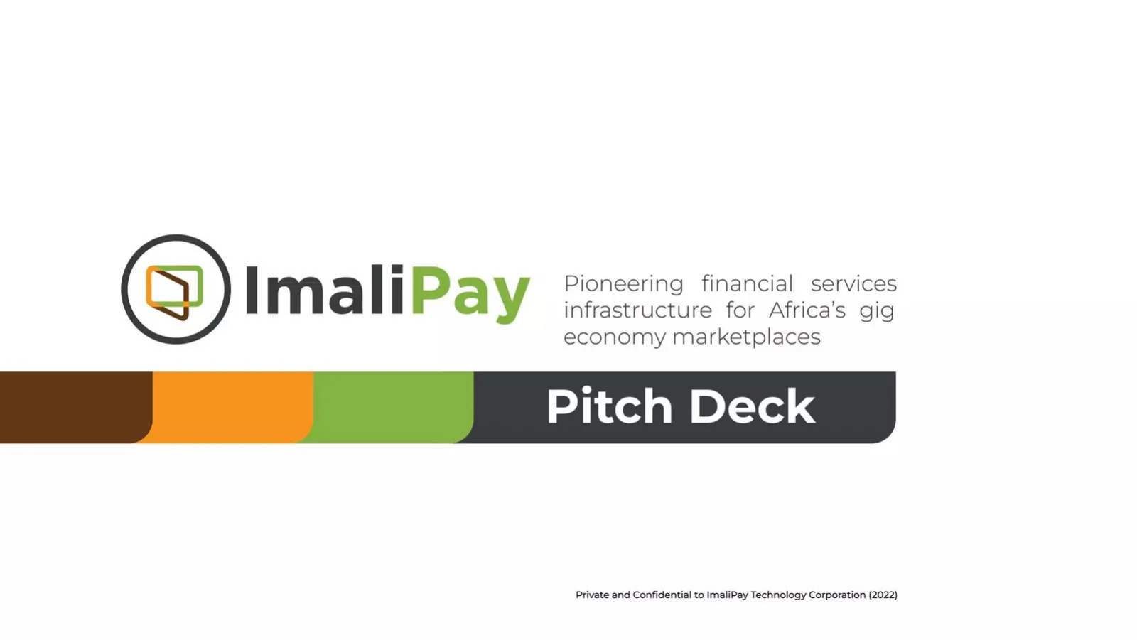 ImaliPay pitch deck slide