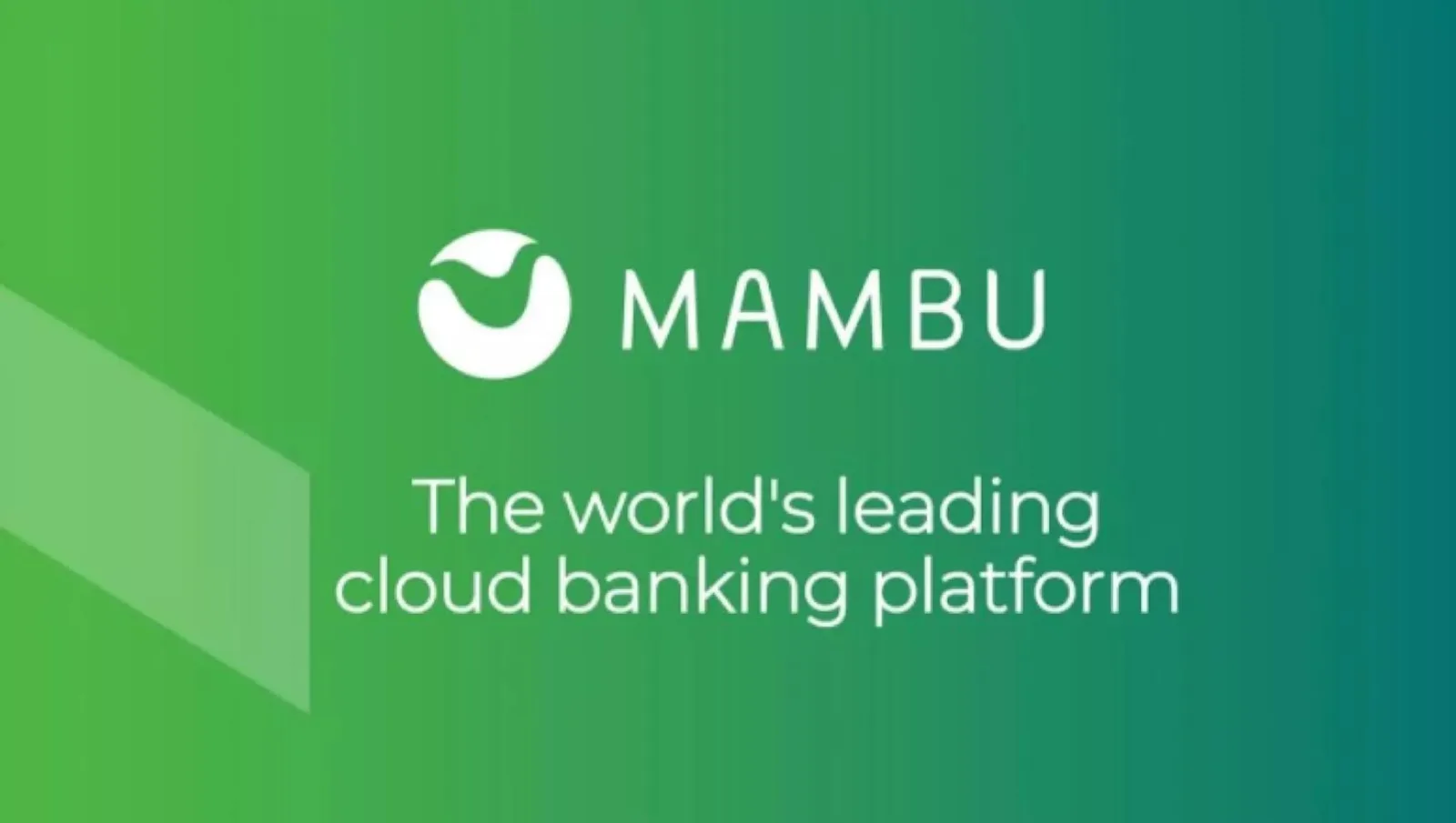 Mambu pitch deck slide