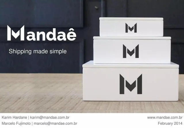 Mandaê pitch deck cover