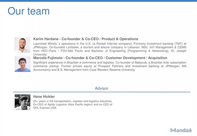 Team slide 3 from Mandaê