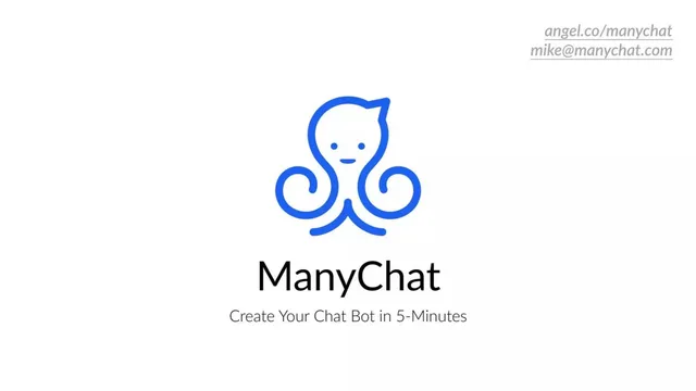 ManyChat pitch deck cover