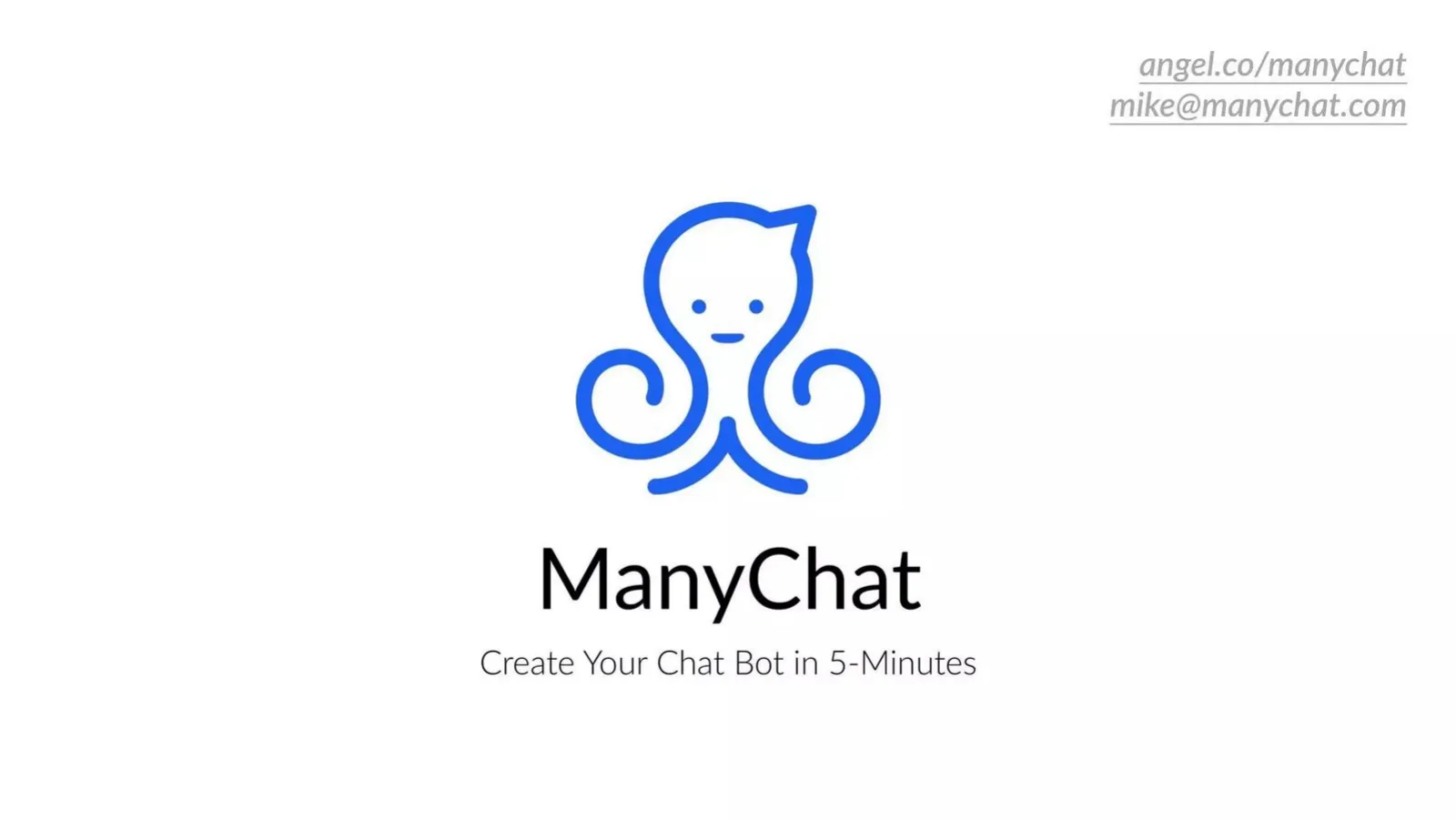 ManyChat pitch deck slide