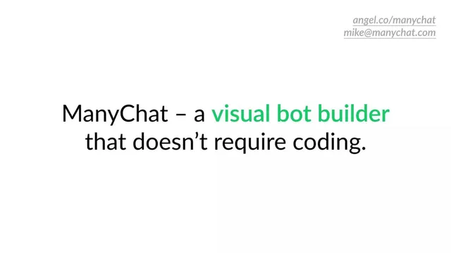 Product / solution slide 6 from ManyChat