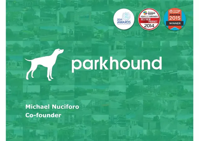 Parkhound pitch deck cover