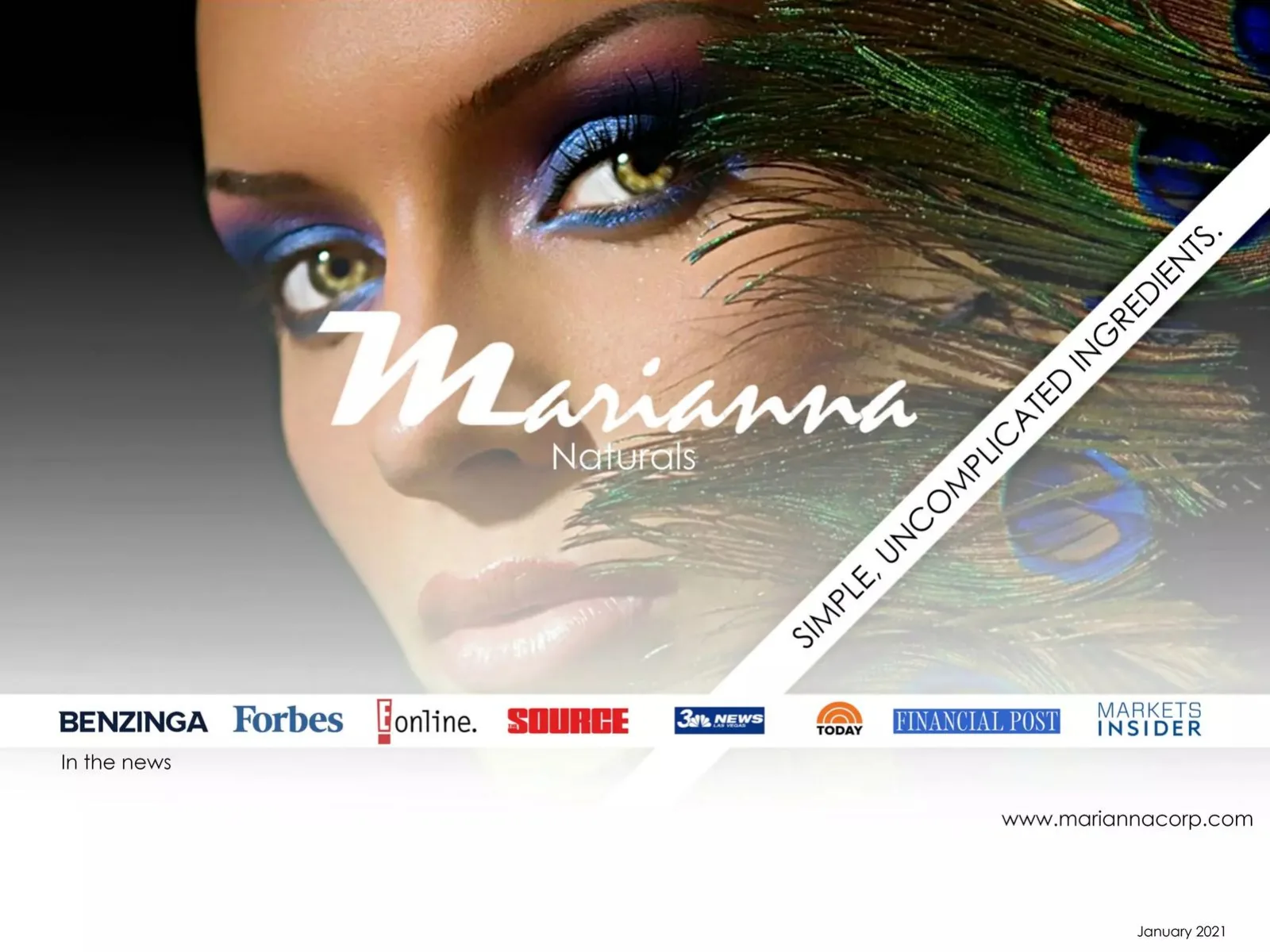 Marianna Naturals Corp. pitch deck slide