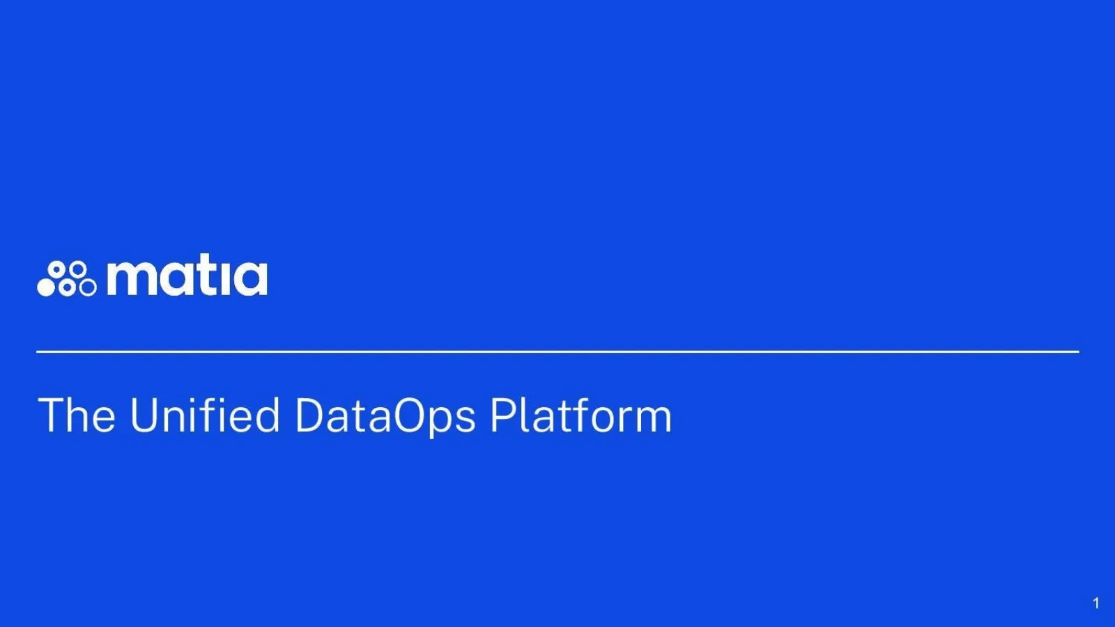 Matia pitch deck slide