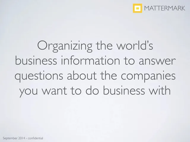 Cover slide 2 from Mattermark