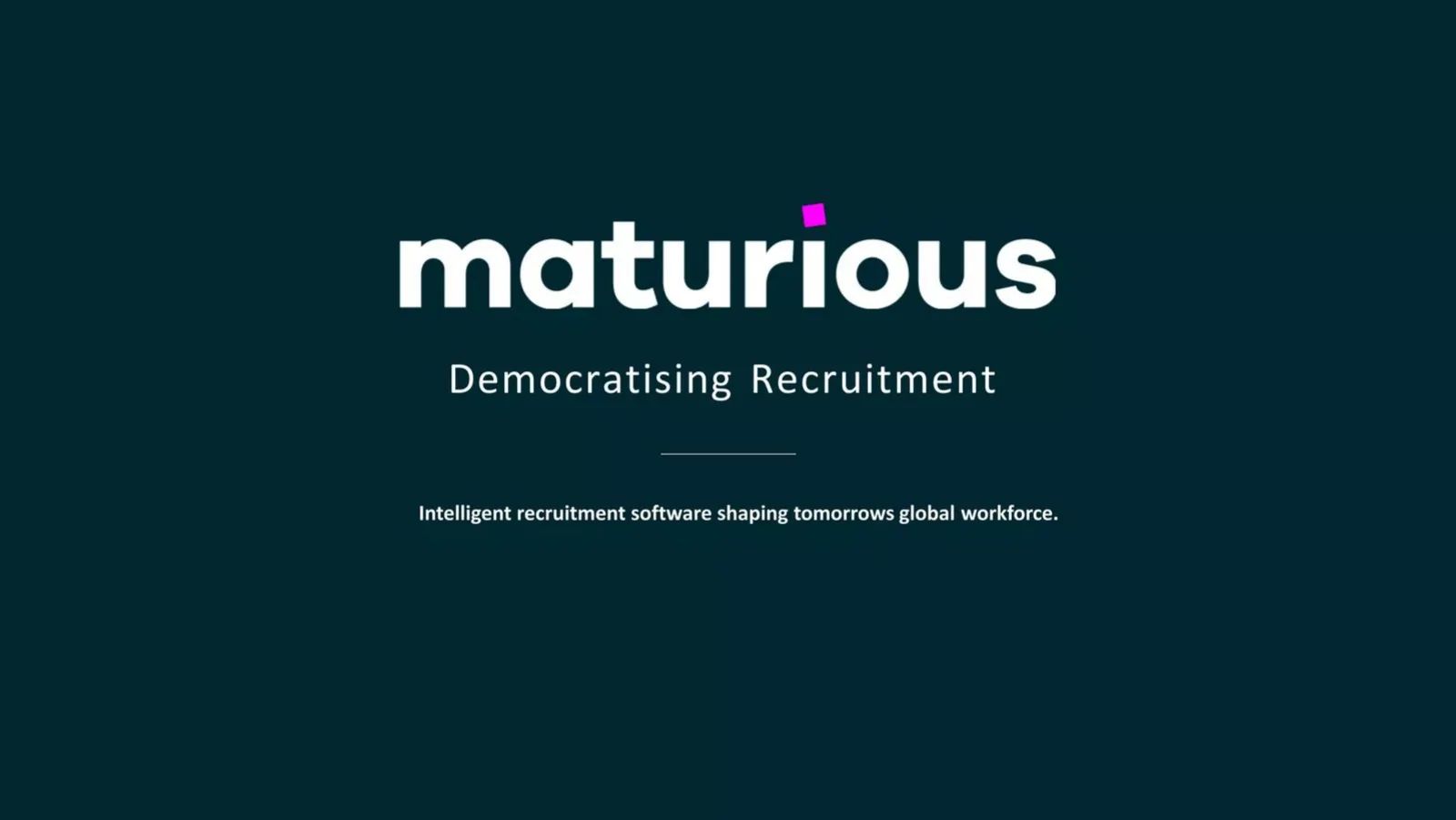 Maturious pitch deck slide