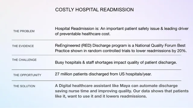 Product / solution slide 10 from MayaMD (MayaMD.ai)