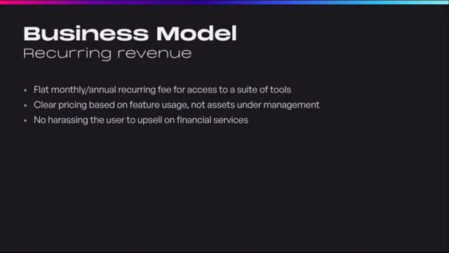 Business model / revenue streams slide 7 from Maybe