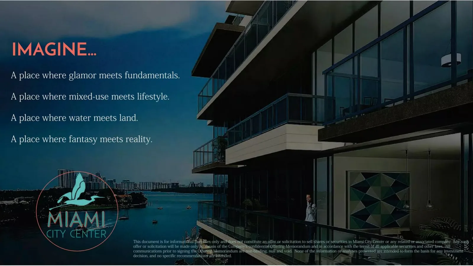 Miami City Center pitch deck slide