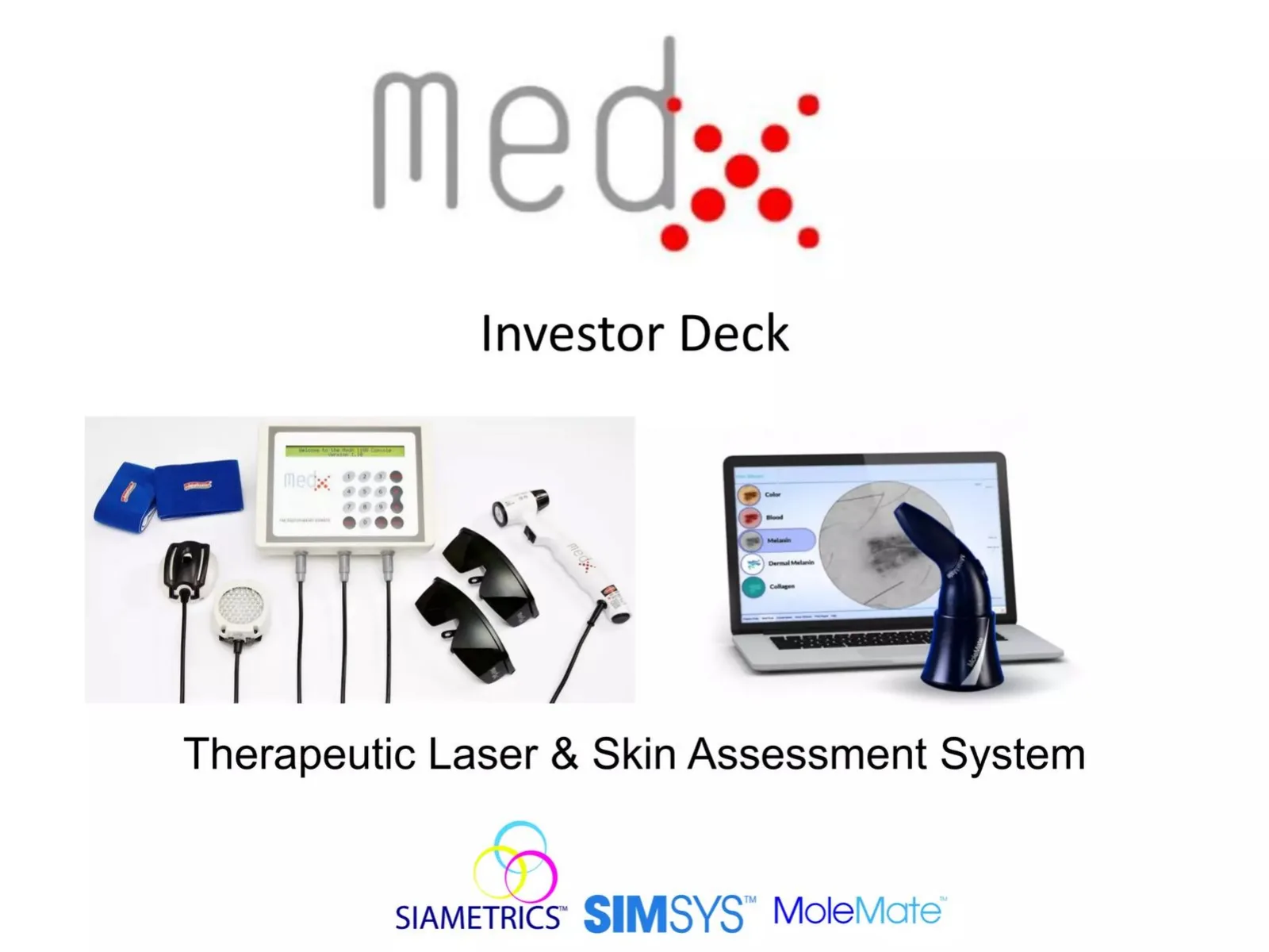 MedX pitch deck slide