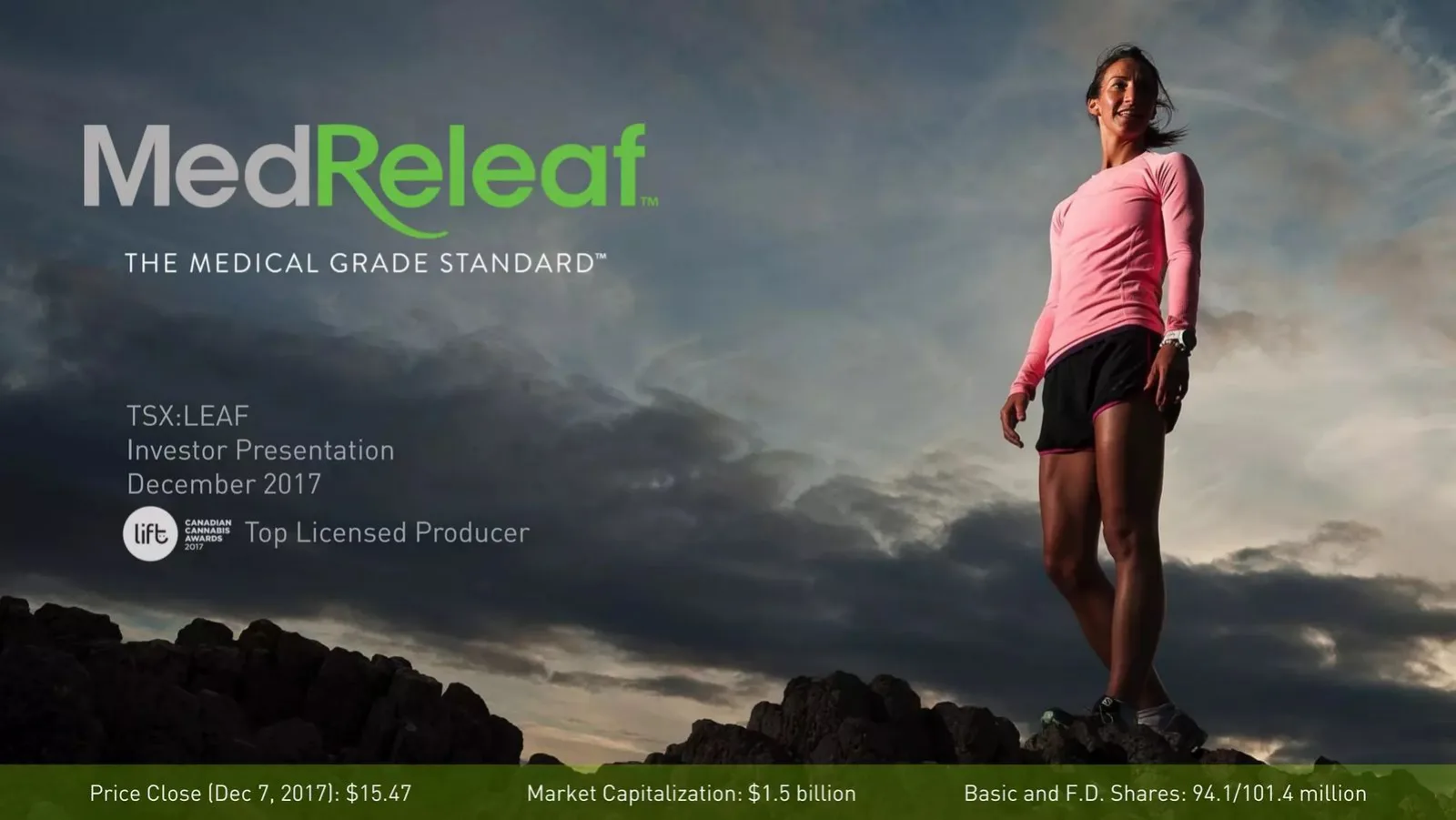 MedReleaf pitch deck slide
