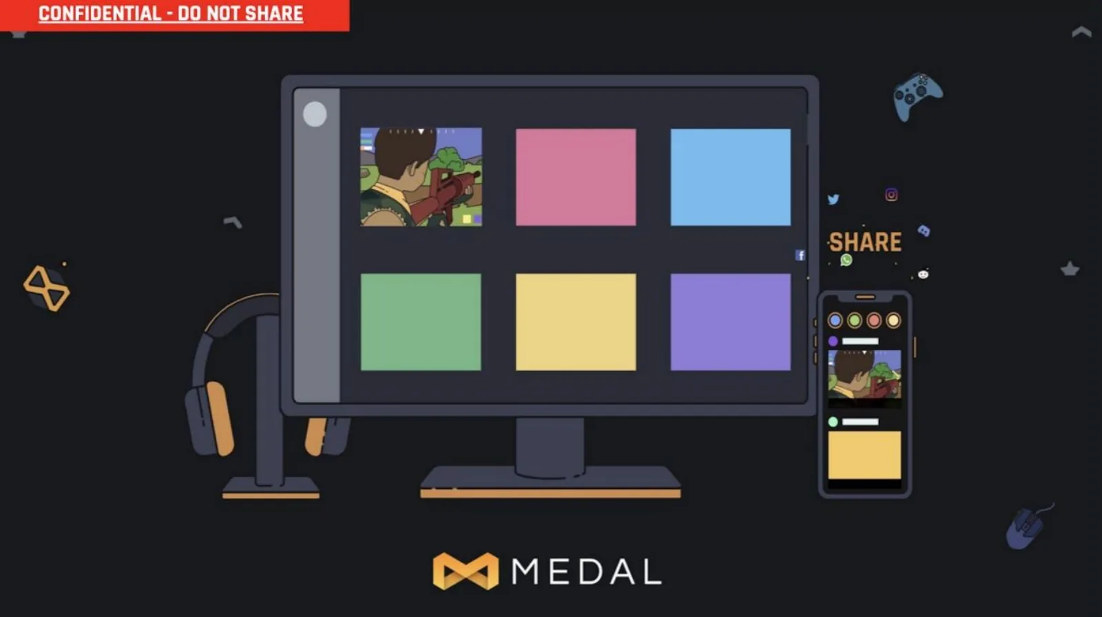 Medal.tv pitch deck slide