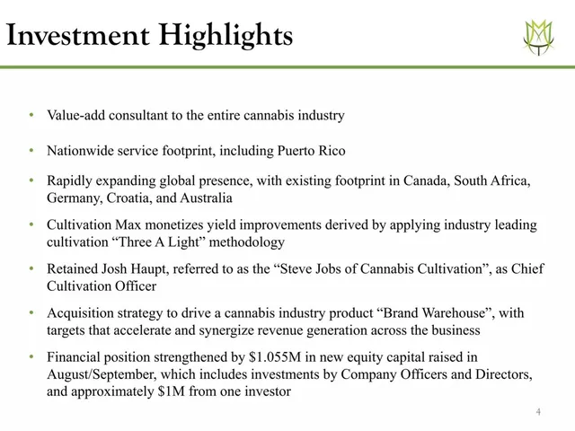 Company overview slide 4 from Medicine Man Tech