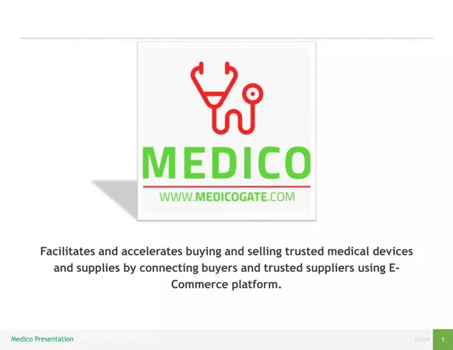 Cover slide 2 from Medico Gate