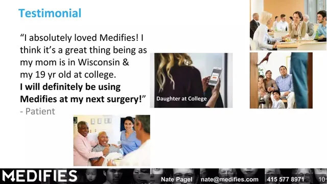 Reviews / testimonials / feedback slide 6 from Medifies