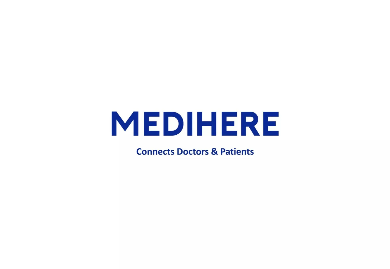 MEDIHERE pitch deck slide