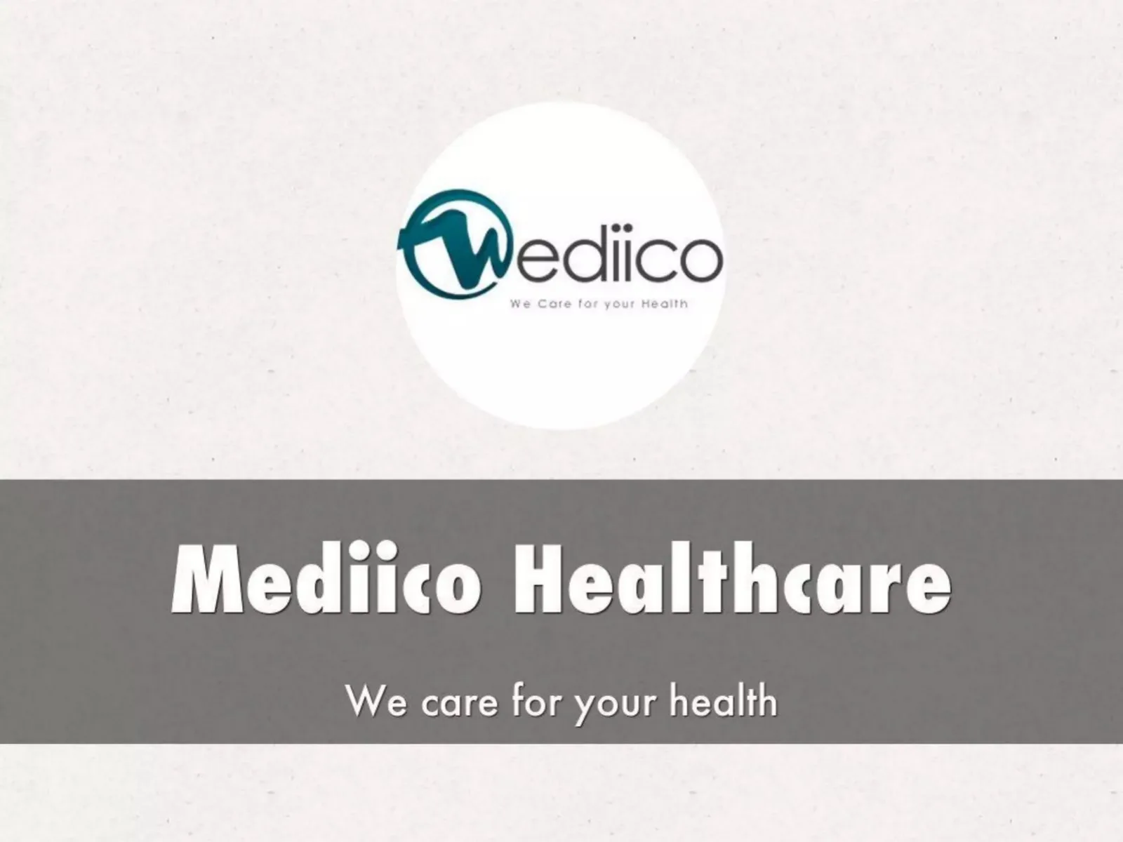 Mediico Healthcare pitch deck slide