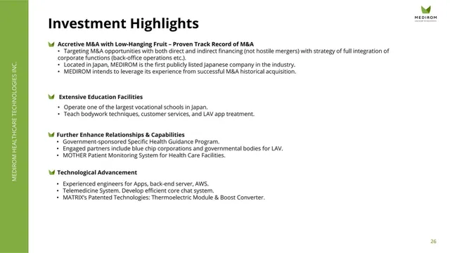 Company overview slide 6 from Medirom Healthcare Technologies Inc.