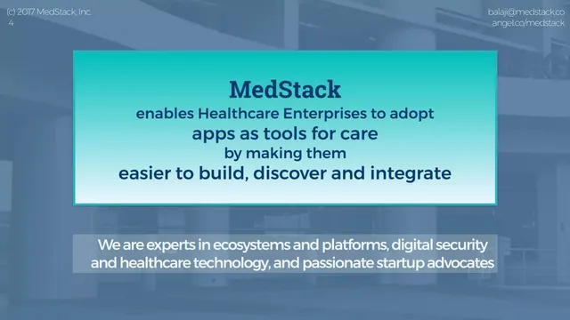 Product / solution slide 4 from MedStack