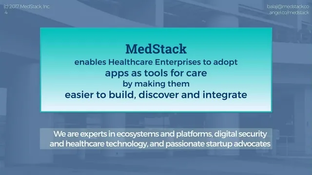 Product / solution slide 4 from MedStack