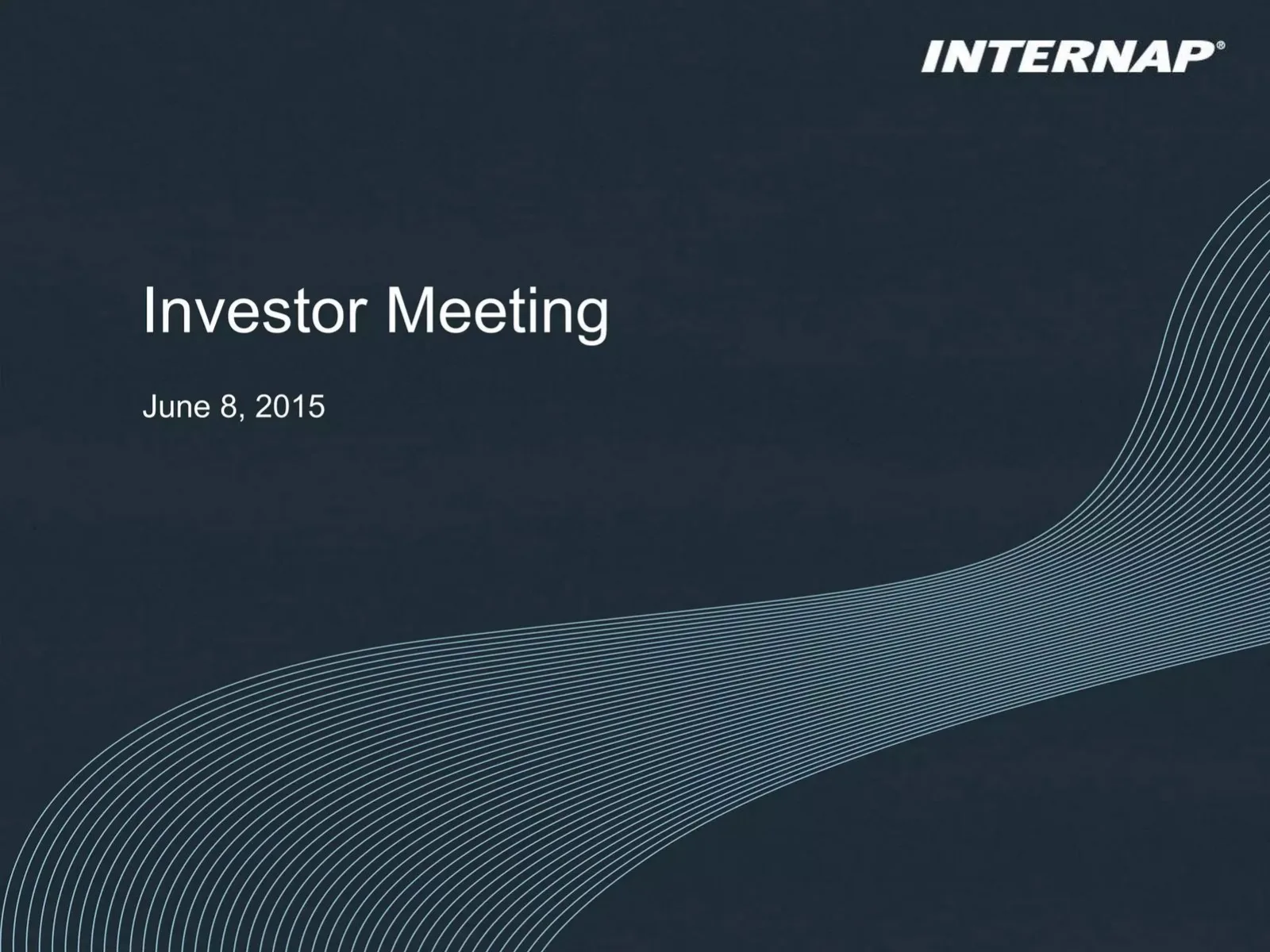 Internap pitch deck slide